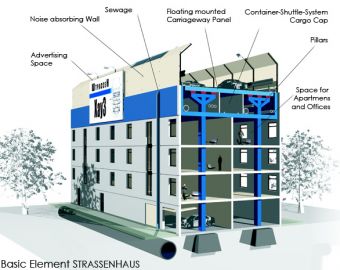 Строительство участков автомобильных дорог над зданиями мегаполисов (Ролланд Липпи) Строительство участков автомобильных дорог над зданиями мегаполисов (Ролланд Липпи)